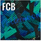 Hot stamp foil FCB Kristal blauw 30x50cm