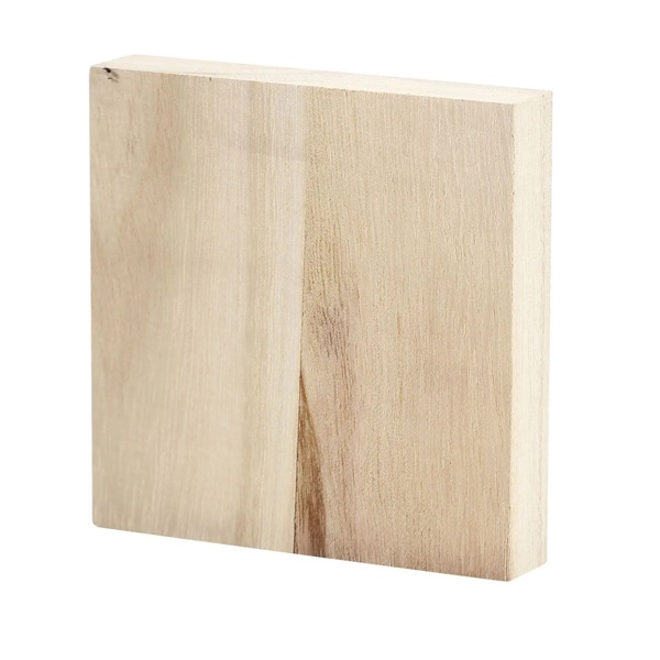 Blanco houten plankje vierkant