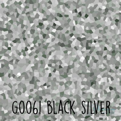 Siser glitter flex G0061 Silver black