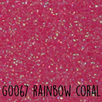 Siser glitter flex G0067 Rainbow coral