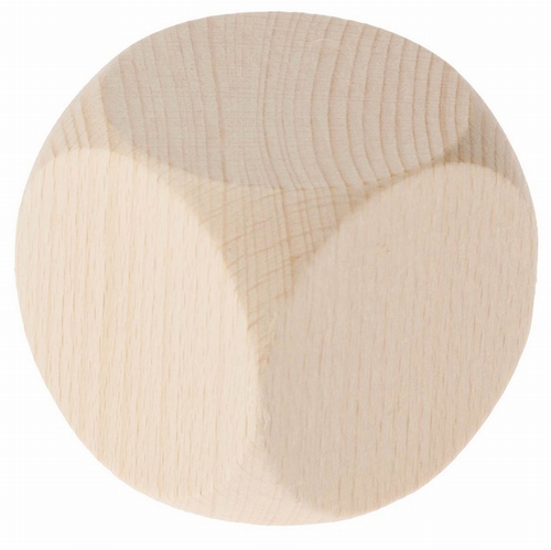 Blanco houten dobbelsteen 6cm